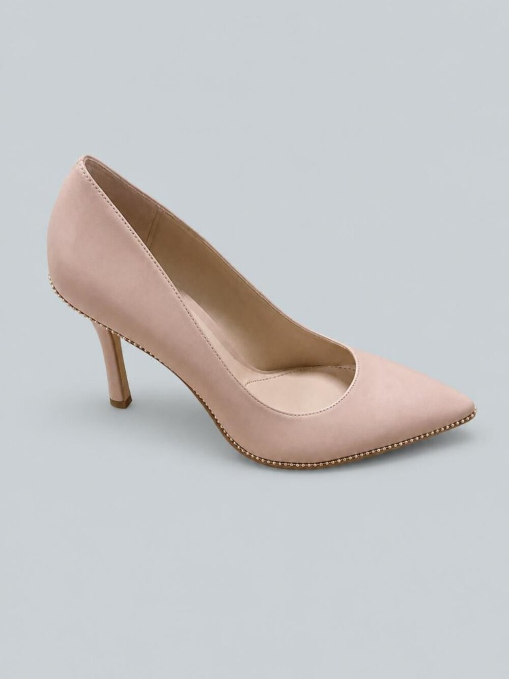 Samantha Leather Pumps - Pale Blush